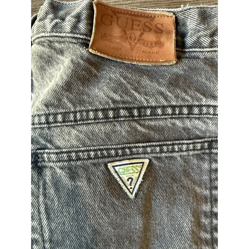 Vintage Guess by Georges Marciano Jeans Mens 40x32 Acid Wash Gray USA Made Denim